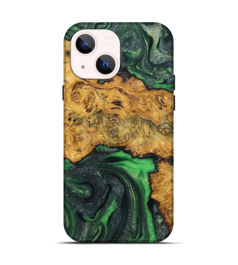 iPhone 13 Wood Live Edge Phone Case - Regina (Green, 725567)
