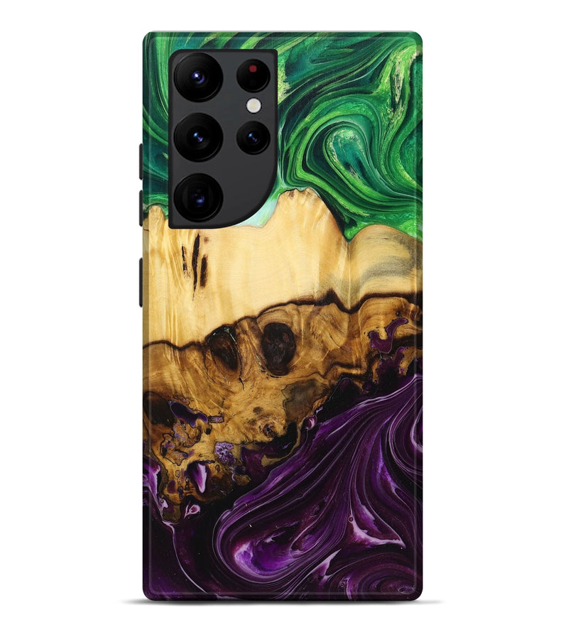 Galaxy S22 Ultra Wood Live Edge Phone Case - Tania (Ombre, 725590)