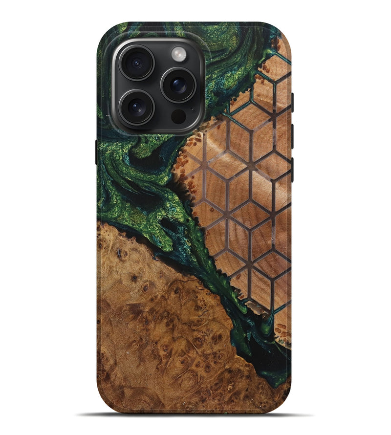 iPhone 16 Pro Max Wood Live Edge Phone Case - Bruce (Pattern, 725594)