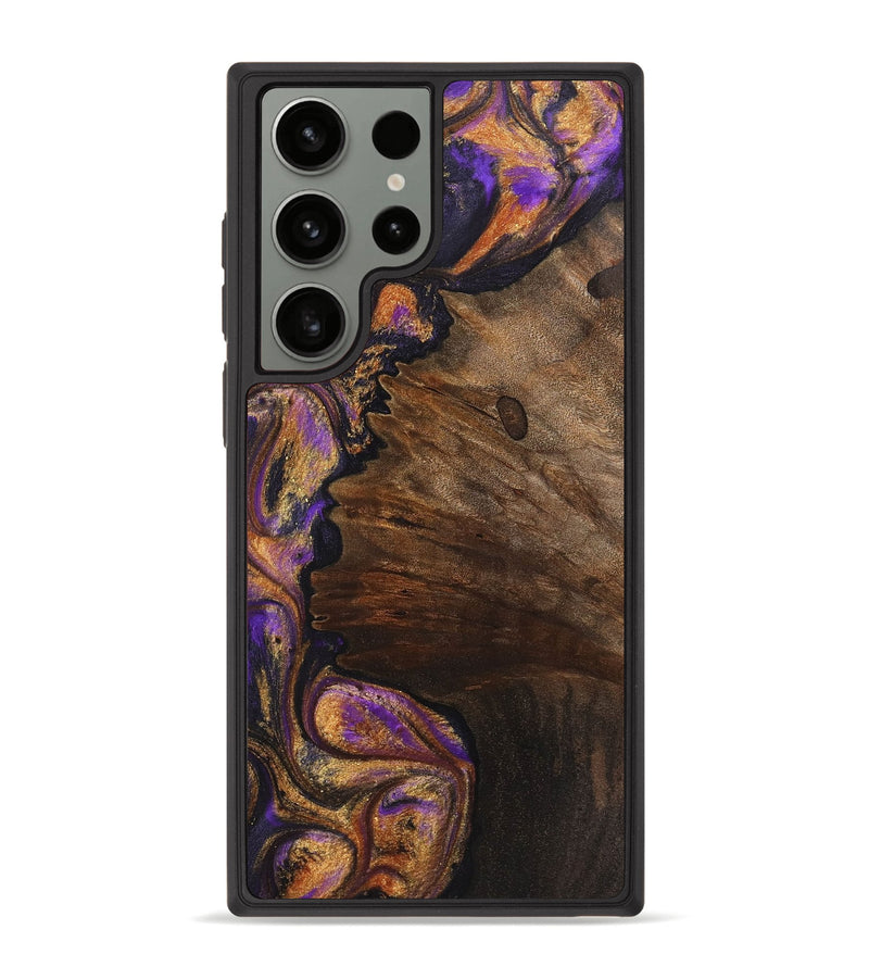 Galaxy S23 Ultra Wood Phone Case - Traci (Purple, 725866)