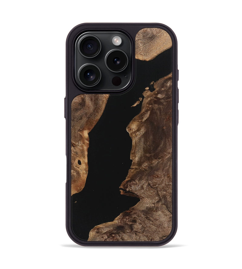 iPhone 16 Pro Wood Phone Case - Alice (Pure Black, 725916)