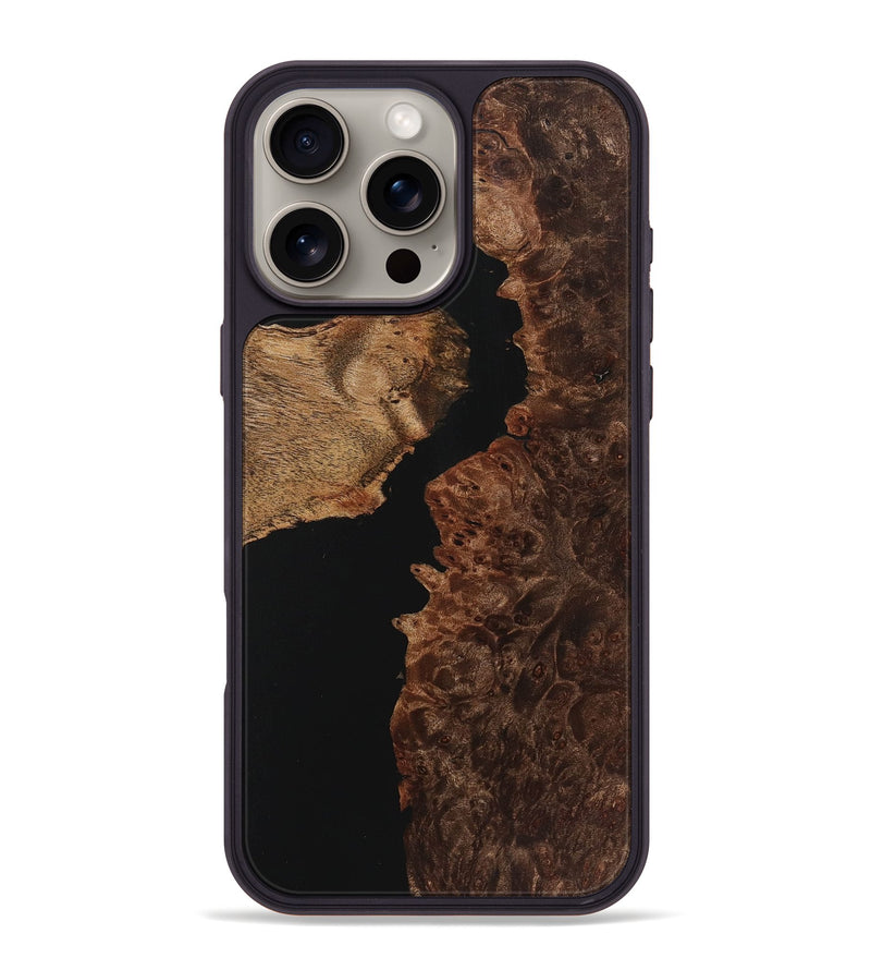 iPhone 16 Pro Max Wood Phone Case - Jarrett (Pure Black, 725925)