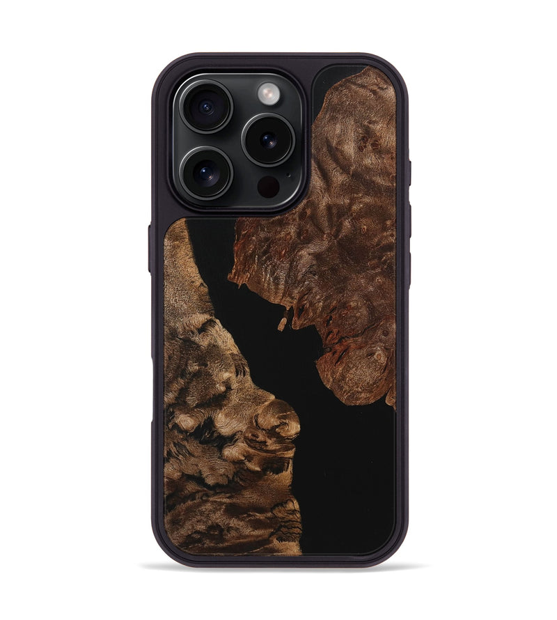 iPhone 16 Pro Wood Phone Case - Zaiden (Pure Black, 725927)