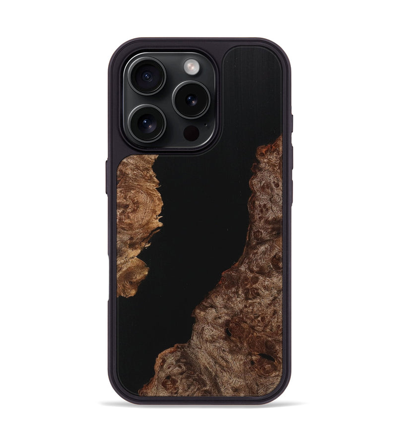 iPhone 16 Pro Wood Phone Case - Tyler (Pure Black, 725948)