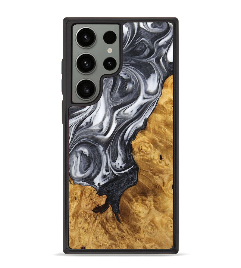 Galaxy S23 Ultra Wood Phone Case - Alaia (Black & White, 726000)