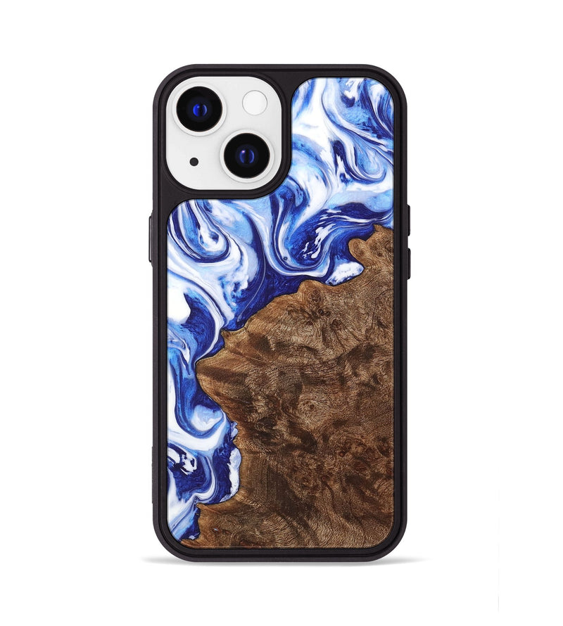 iPhone 13 Wood Phone Case - Leroy (Blue, 726075)