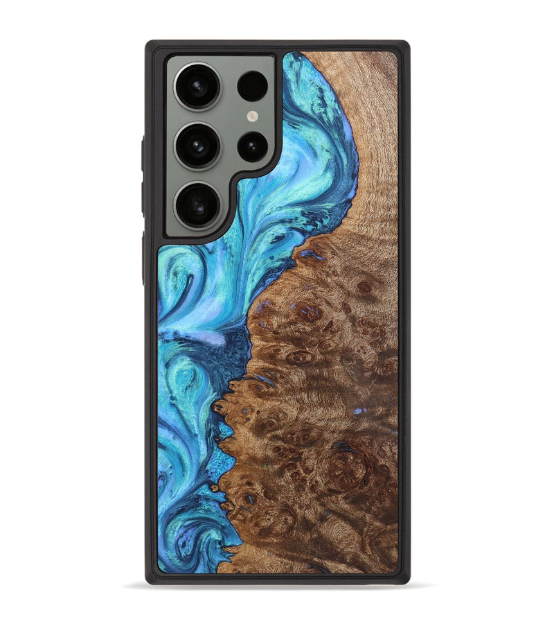 Galaxy S23 Ultra Wood Phone Case - Samantha (Blue, 726099)