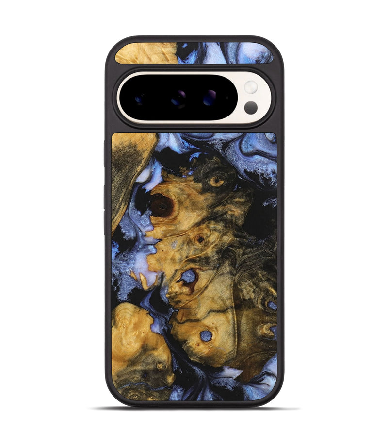Pixel 9 Wood Phone Case - Eileen (Blue, 726108)