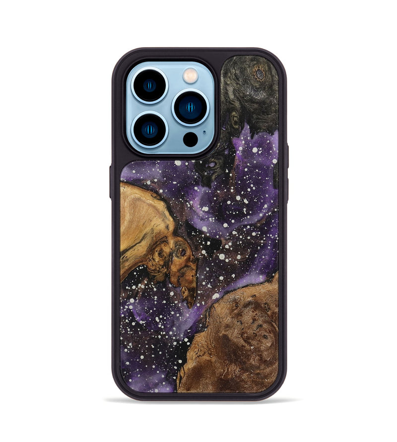 iPhone 14 Pro Wood Phone Case - Paislee (Cosmos, 726251)