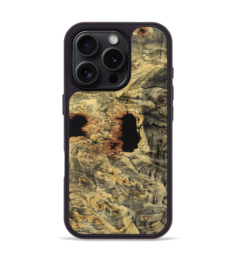 iPhone 16 Pro Wood Phone Case - Keaton (Wood Burl, 726347)