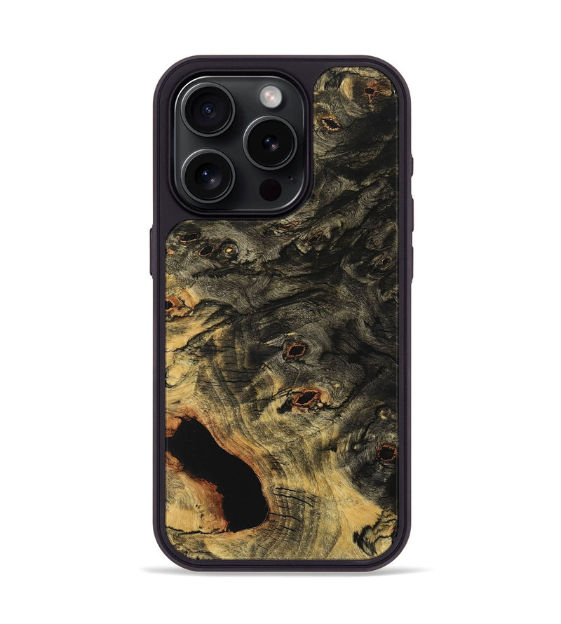 iPhone 15 Pro Wood Phone Case - Kennedi (Wood Burl, 726353)