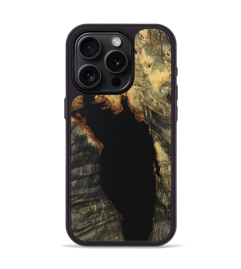 iPhone 15 Pro Wood Phone Case - Leanne (Wood Burl, 726357)