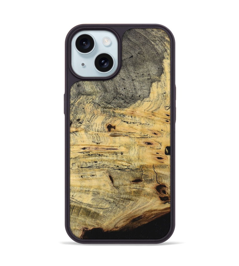 iPhone 15 Wood Phone Case - Conner (Wood Burl, 726385)