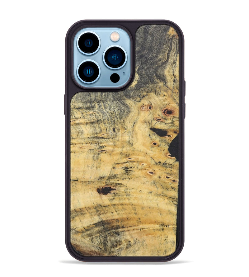 iPhone 14 Pro Max Wood Phone Case - Rebecca (Wood Burl, 726391)