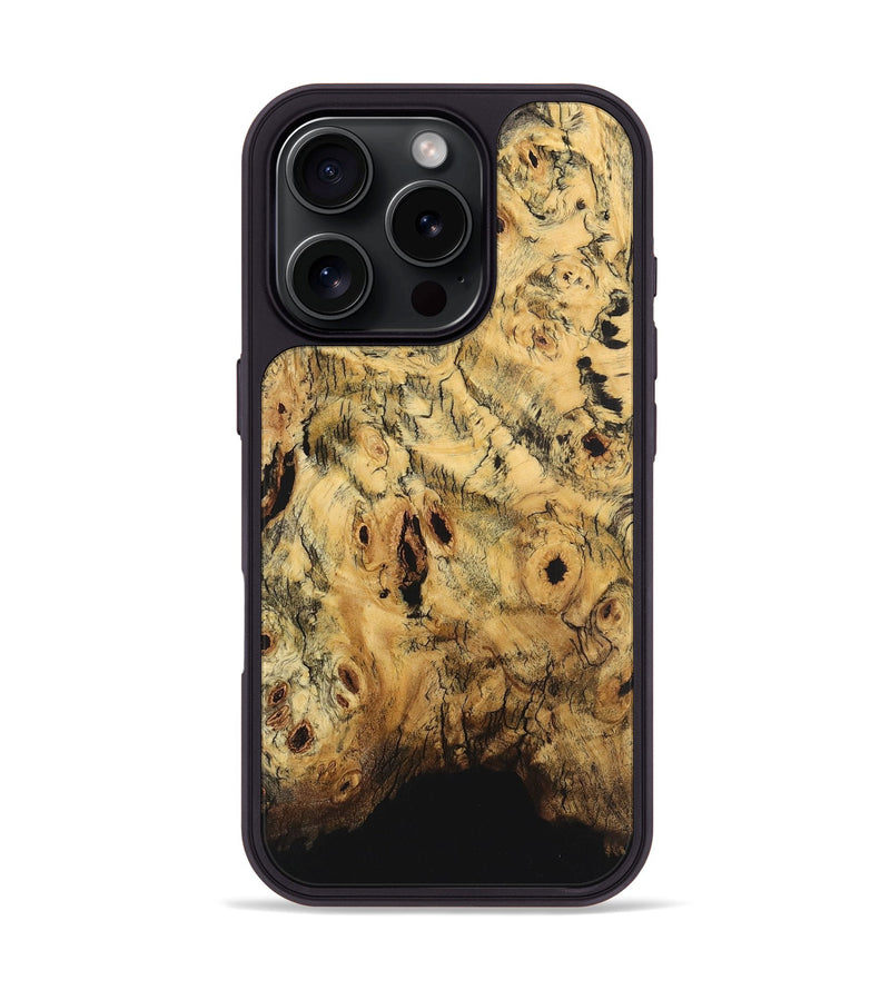 iPhone 16 Pro Wood Phone Case - Mona (Wood Burl, 726397)