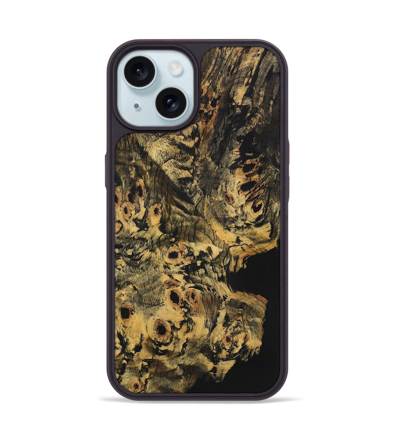 iPhone 15 Wood Phone Case - Glenn (Wood Burl, 726401)
