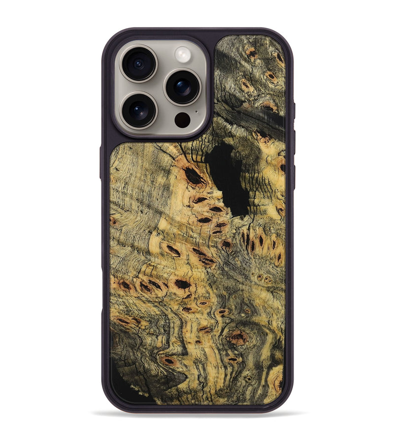 iPhone 16 Pro Max Wood Phone Case - Mary (Wood Burl, 726419)