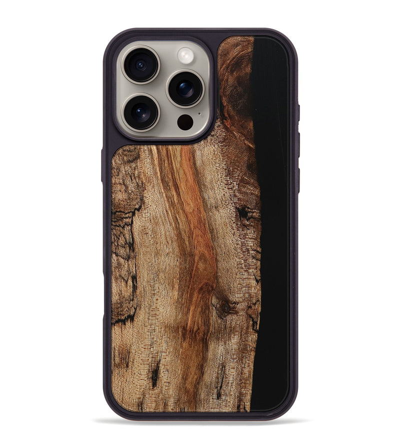 iPhone 16 Pro Max Wood Phone Case - Katie (Wood Burl, 726421)