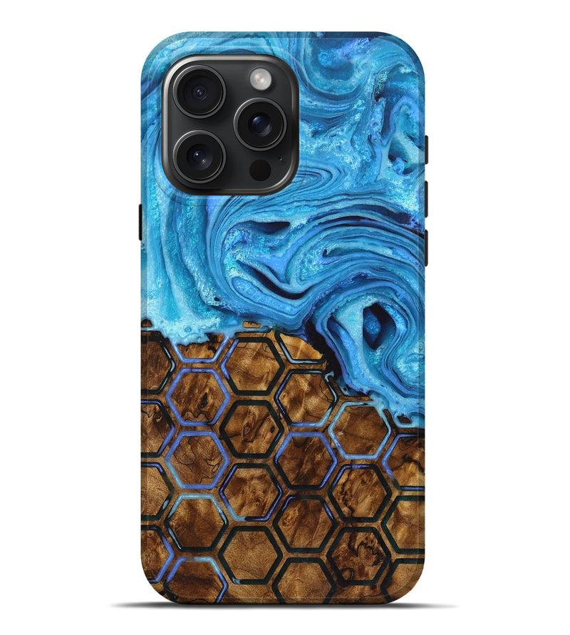 iPhone 16 Pro Max Wood Live Edge Phone Case - Robbie (Pattern, 726526)