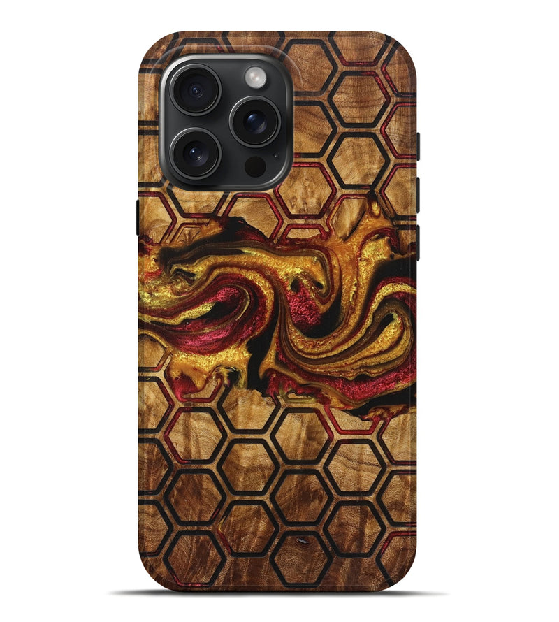 iPhone 16 Pro Max Wood Live Edge Phone Case - Lesley (Pattern, 726528)