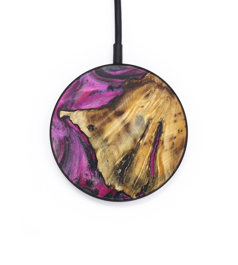 Circle Wood Wireless Charger - Andre (Purple, 726554)