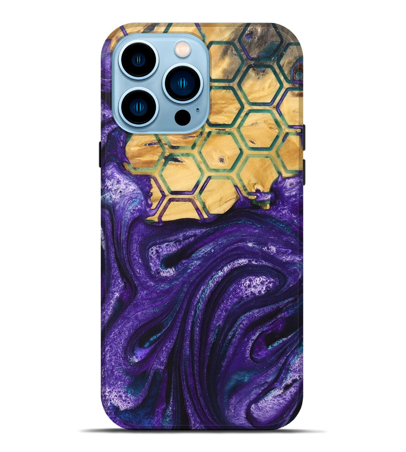 iPhone 14 Pro Max Wood Live Edge Phone Case - Ophelia (Pattern, 726616)