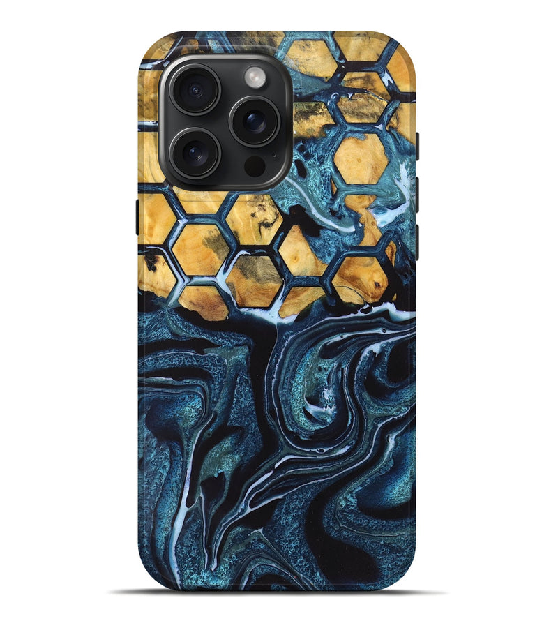 iPhone 16 Pro Max Wood Live Edge Phone Case - Ophelia (Pattern, 726624)