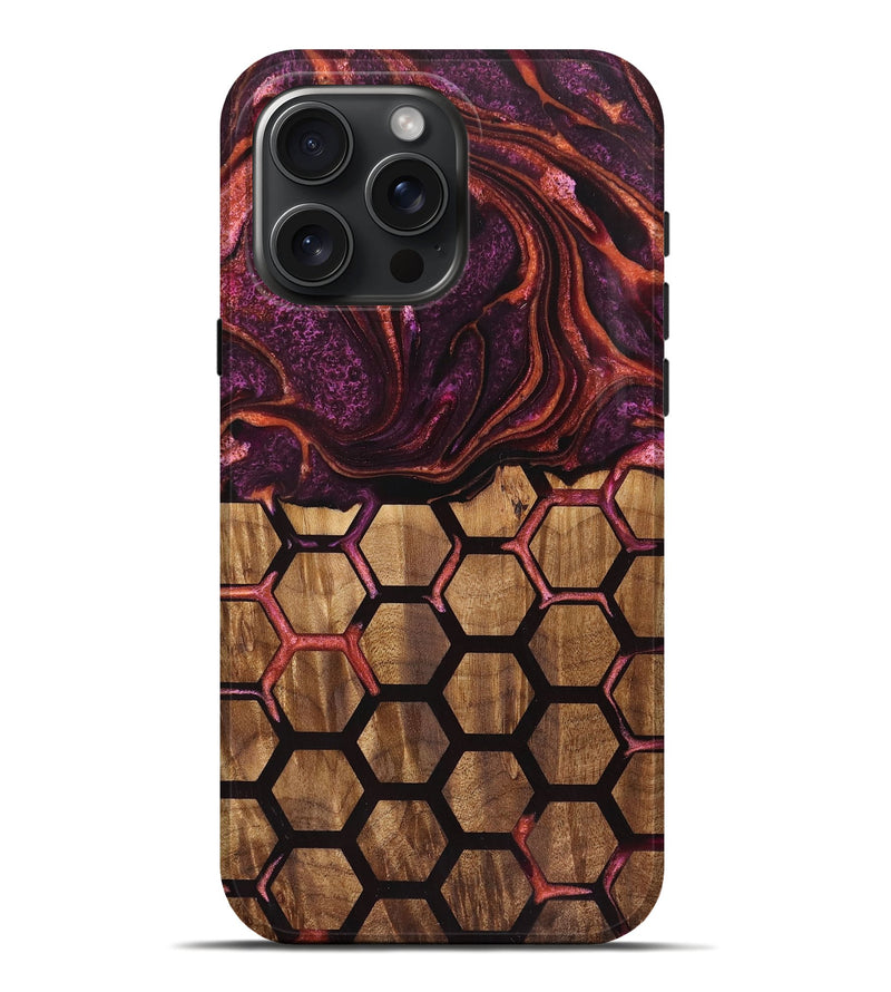 iPhone 16 Pro Max Wood Live Edge Phone Case - Brittany (Pattern, 726625)