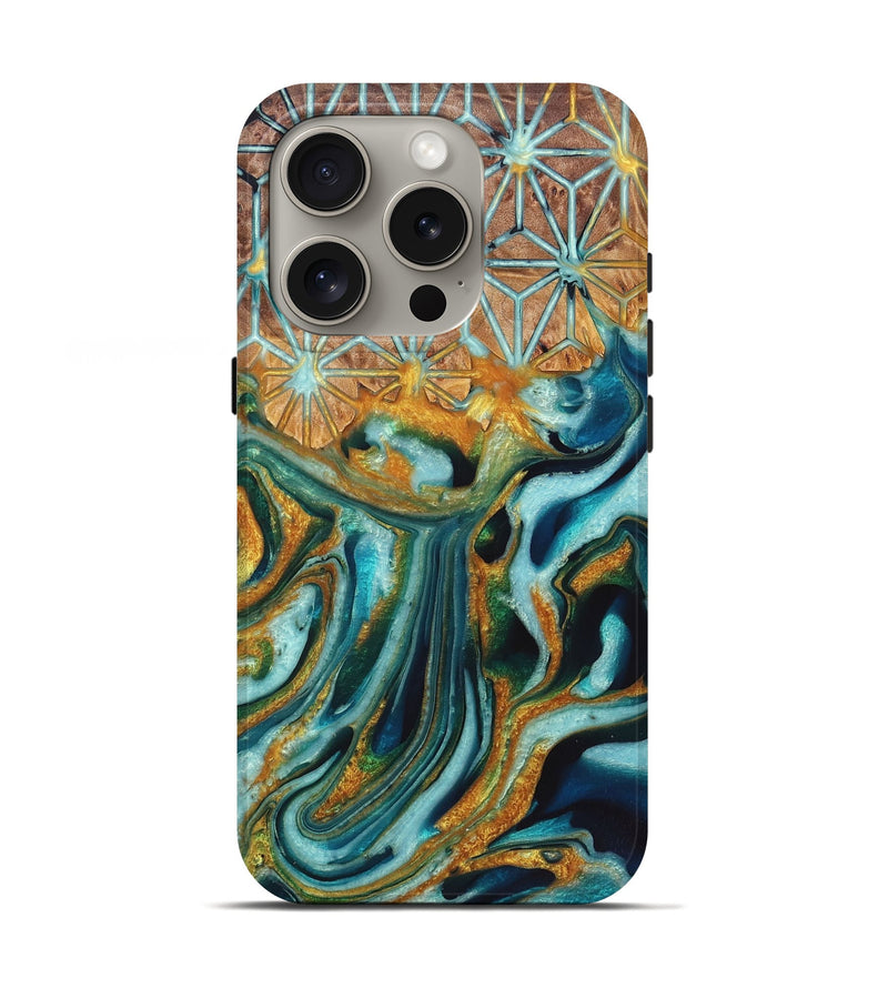 iPhone 16 Pro Wood Live Edge Phone Case - Seth (Pattern, 726627)
