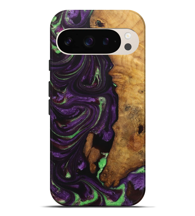 Pixel 9 Pro XL Wood Live Edge Phone Case - Kimora (Purple, 726645)