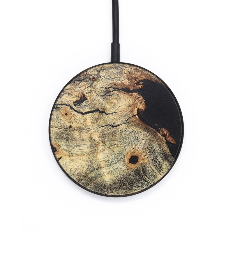 Circle Wood Wireless Charger - Annika (Pure Black, 726905)