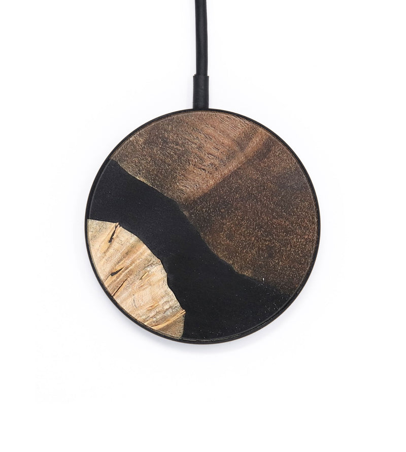 Circle Wood Wireless Charger - Farrah (Pure Black, 726909)