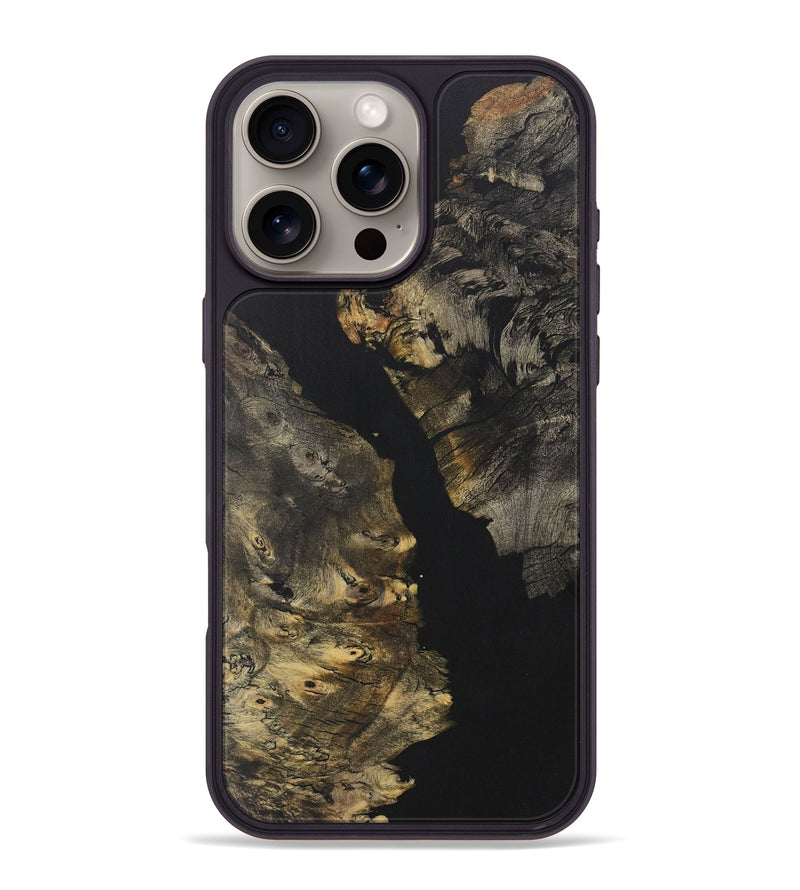iPhone 16 Pro Max Wood Phone Case - Christalle (Pure Black, 726980)