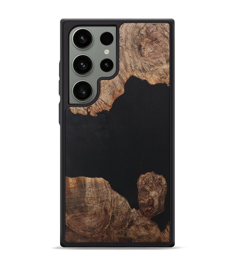 Galaxy S24 Ultra Wood Phone Case - Honey (Pure Black, 726982)