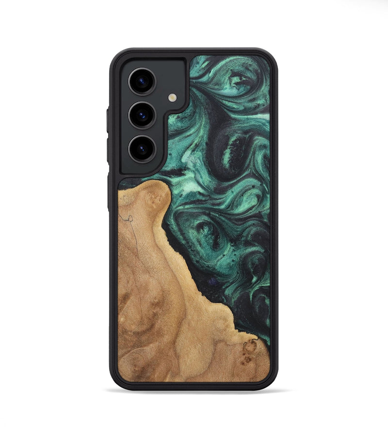 Galaxy S24 Wood Phone Case - Orah (Green, 727057)