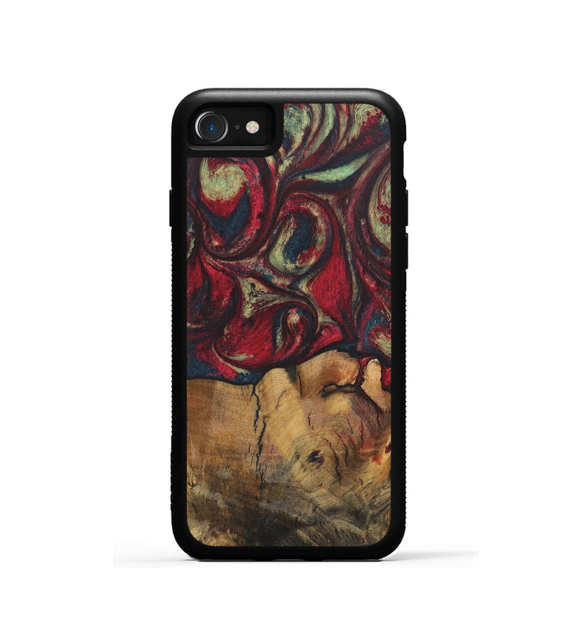 iPhone SE Wood Phone Case - Steward (Red, 727058)