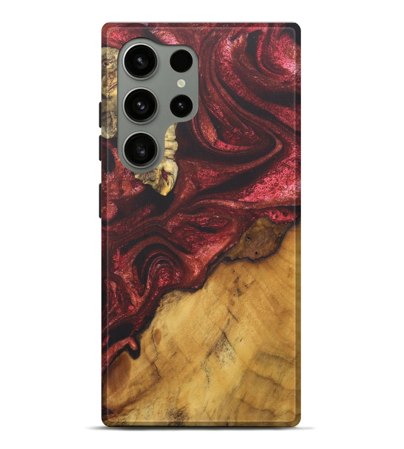 Galaxy S24 Ultra Wood Live Edge Phone Case - Richard (Red, 727202)
