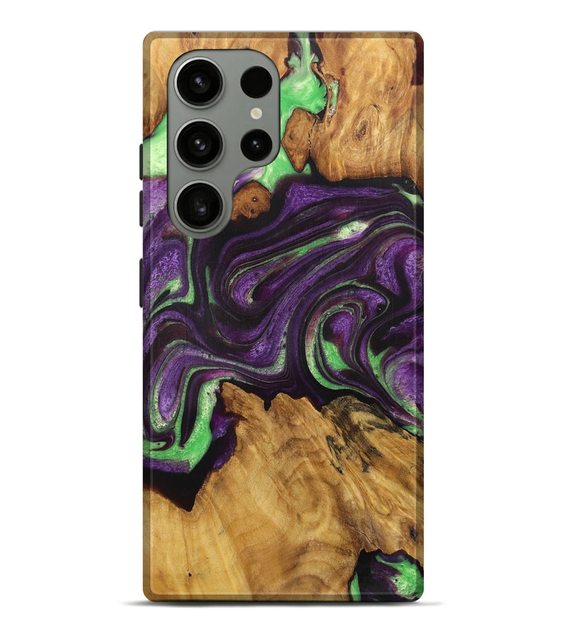 Galaxy S23 Ultra Wood Live Edge Phone Case - Charlee (Purple, 727234)