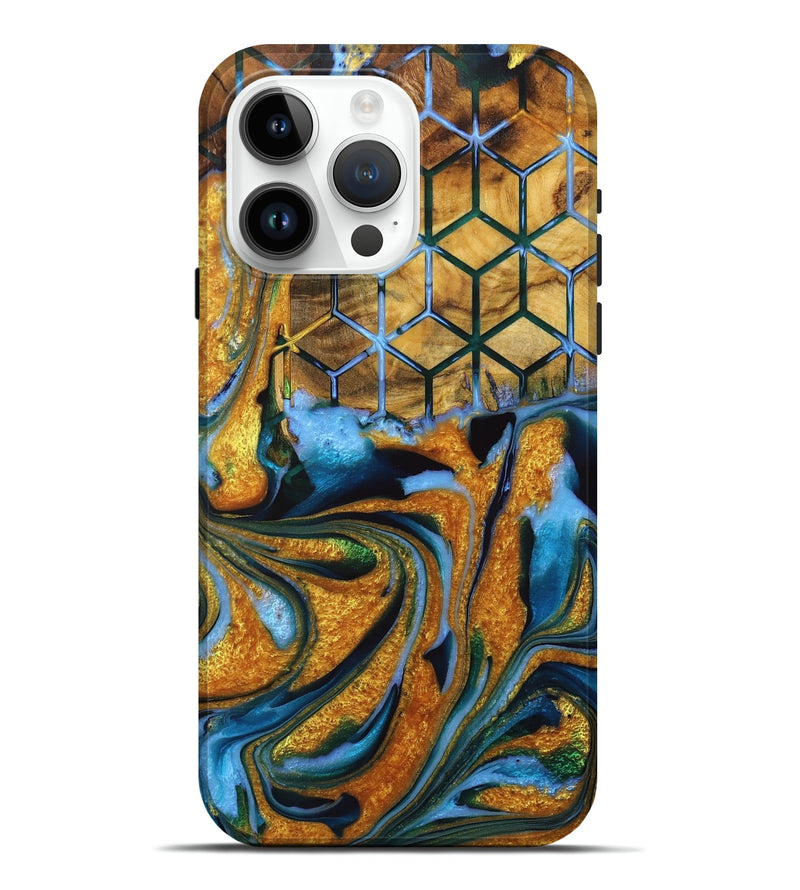 iPhone 15 Pro Max Wood Live Edge Phone Case - Gavra (Pattern, 727236)