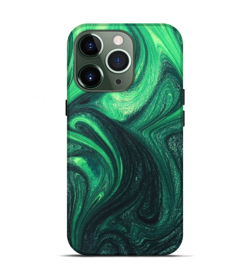 iPhone 13 Pro ResinArt Live Edge Phone Case - Bertha (Green, 727240)