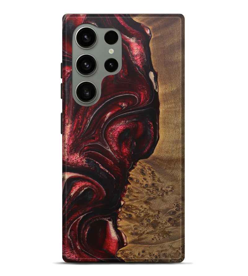 Galaxy S24 Ultra Wood Live Edge Phone Case - Fanny (Red, 727259)