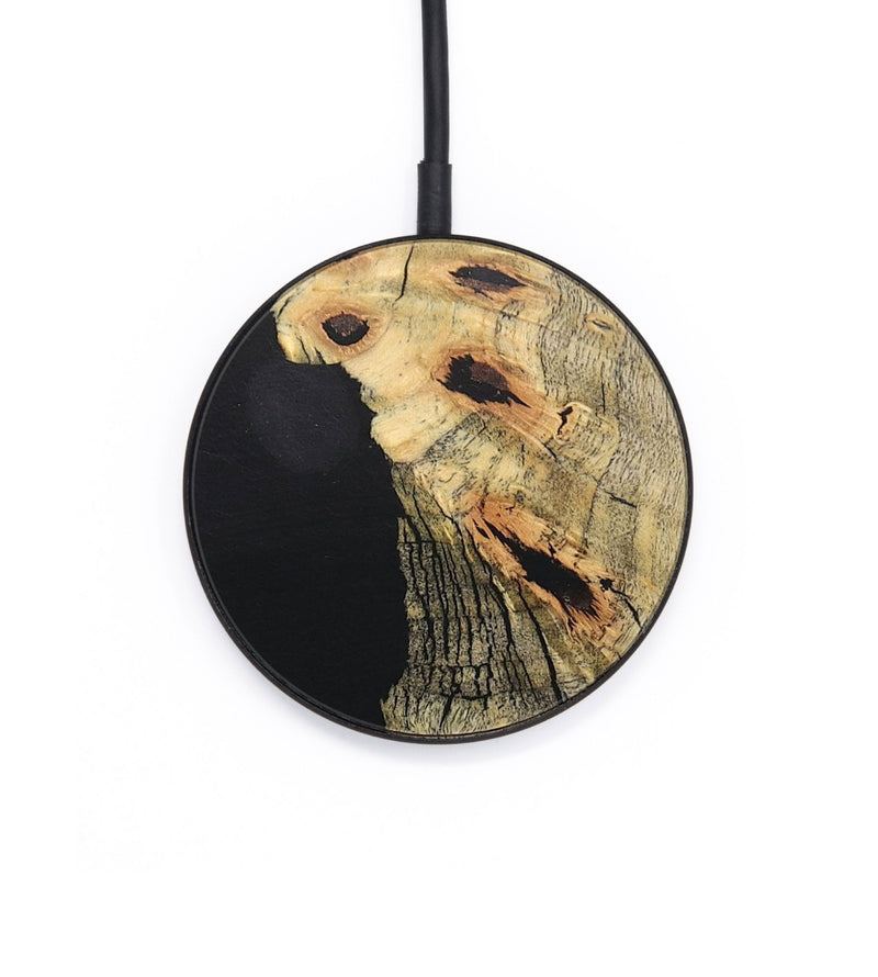 Circle Wood Wireless Charger - Mathew (Pure Black, 727282)