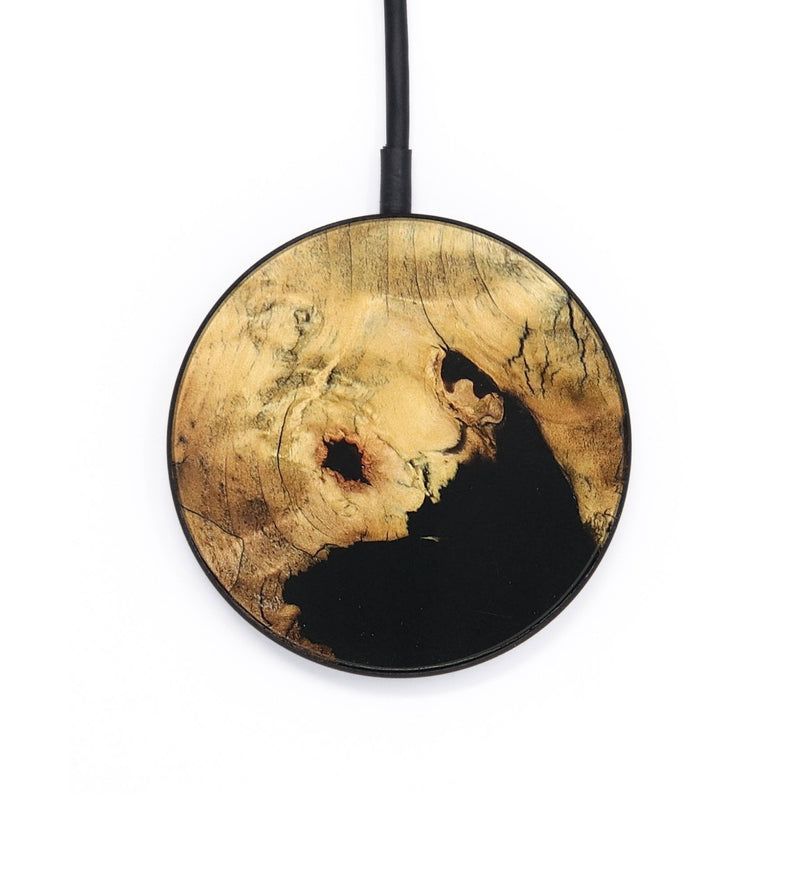 Circle Wood Wireless Charger - Matt (Pure Black, 727291)