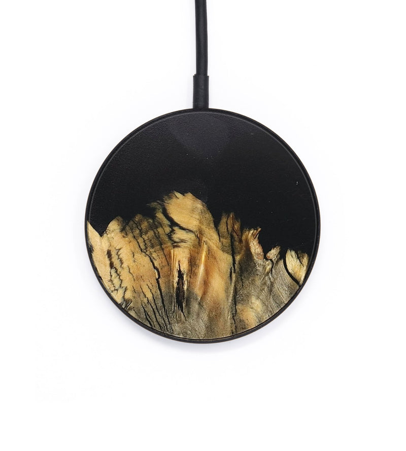Circle Wood Wireless Charger - Kay (Pure Black, 727305)