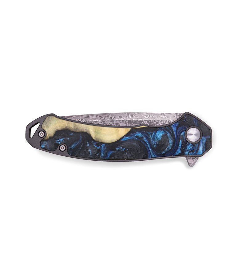 EDC Wood Pocket Knife - Janelle (Blue, 727311)