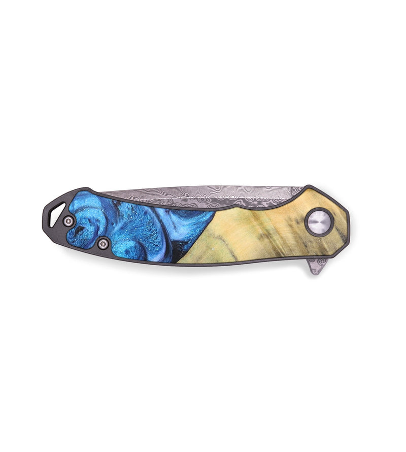 EDC Wood Pocket Knife - Addisyn (Blue, 727314)