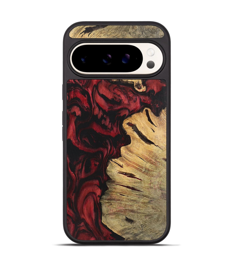 Pixel 9 Wood Phone Case - Callie (Red, 727390)