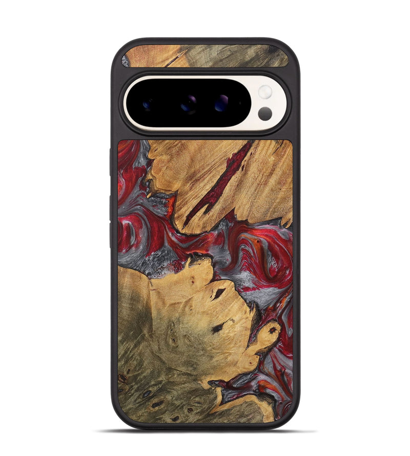 Pixel 9 Wood Phone Case - Elois (Red, 727416)