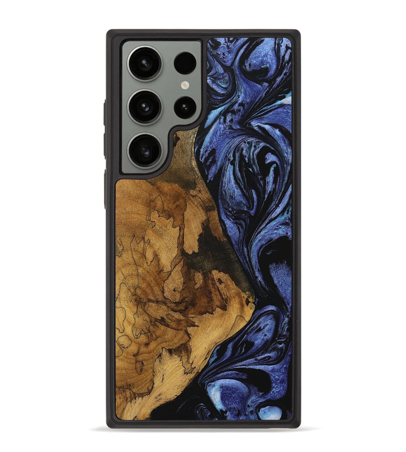Galaxy S23 Ultra Wood Phone Case - Sichao (Blue, 727545)