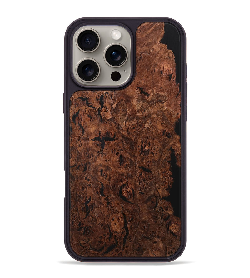 iPhone 16 Pro Max Wood Phone Case - Faiz (Wood Burl, 727612)
